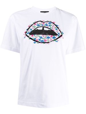 Markus Lupfer floral-embroidered cotton T-shirt - White