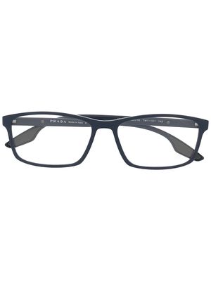 Prada Eyewear Linea Rossa rectangle-frame glasses - Blue