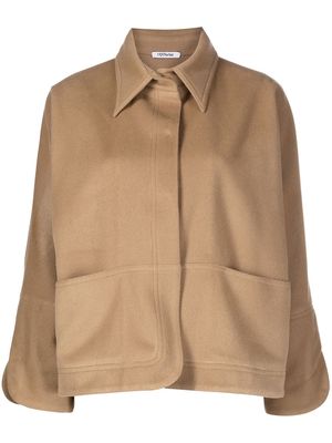 Parlor split sleeve cashmere jacket - Brown