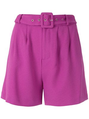 Olympiah Manege belted shorts - Purple