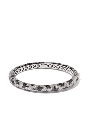 LEO PIZZO 18kt white gold Leopard diamond bange - Silver