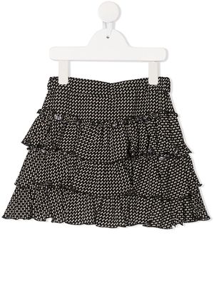 Philosophy Di Lorenzo Serafini Kids polka dot ruffled skirt - Black