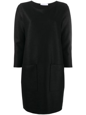 Harris Wharf London long-sleeve shift dress - Black