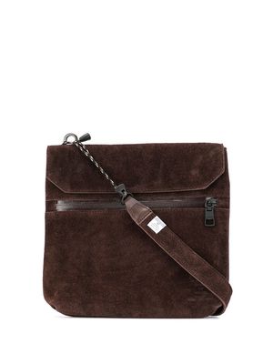 As2ov textured shoulder bag - Brown