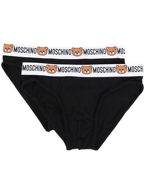 Moschino teddy bear waistband briefs - Black