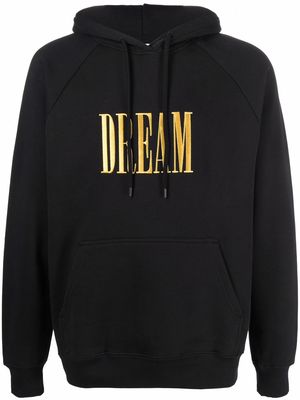 Etudes Dream embroidered organic cotton hoodie - Black