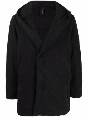 Transit oversized hooded coat - Black
