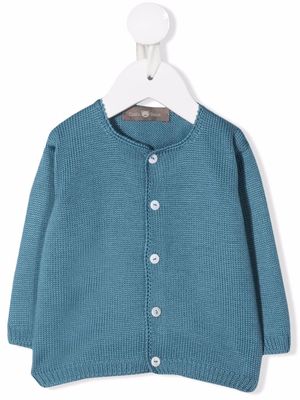 Little Bear wool button-front cardigan - Blue