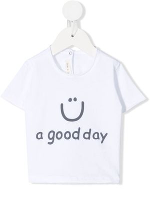 Zhoe & Tobiah slogan-print cotton T-shirt - White