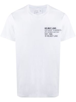 Helmut Lang Finest logo print T-shirt - White