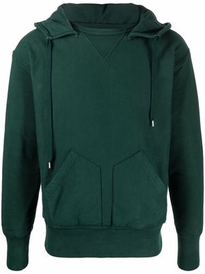 Maison Margiela long-sleeve drawstring hoodie - Green
