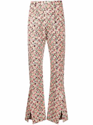 HENRIK VIBSKOV floral-print trousers - Brown