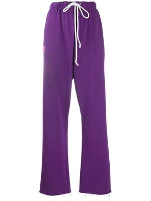 Natasha Zinko wide-leg sweatpants - Purple