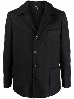 Dell'oglio single-breasted wool-blend jacket - Grey
