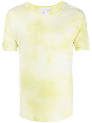 Helmut Lang cotton tie-dye T-shirt - Yellow