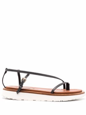 ZIMMERMANN skinny strap flat sandals - Black