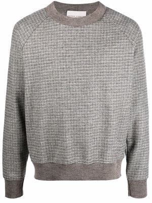 Stephan Schneider check-print wool jumper - Green