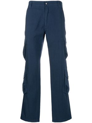 Kenzo straight-leg cargo trousers - Blue