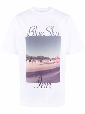 BLUE SKY INN photo-print T-shirt - White