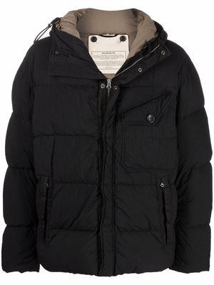 Ten C zip-up padded coat - Black