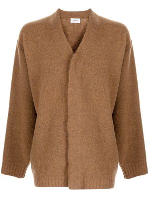 Lemaire V-neck knitted cardigan - Brown
