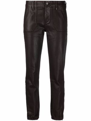 PAIGE Mayslie coated track trousers - Brown