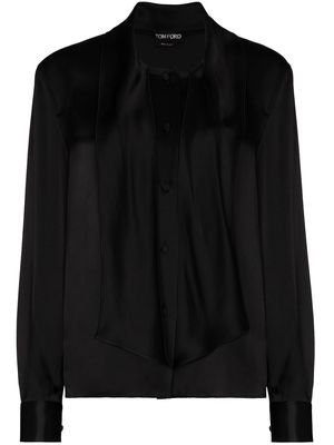 TOM FORD pussy-bow blouse - Black