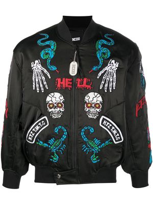 KTZ patch-detailed bomber jacket - Black