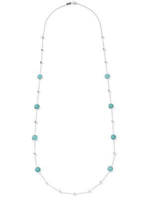 IPPOLITA Lollipop turquoise and ball station necklace - SILVER