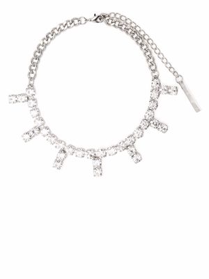 AREA crystal-embellished choker necklace - Silver