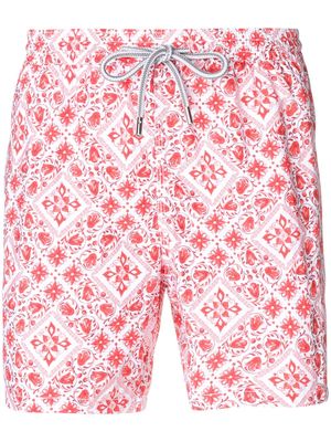 Capricode printed swim shorts - Red