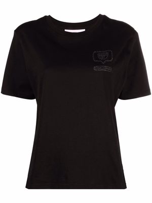 Chiara Ferragni logo-print cotton T-shirt - Black