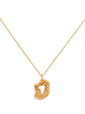 LOVENESS LEE D alphabet pendant necklace - Gold