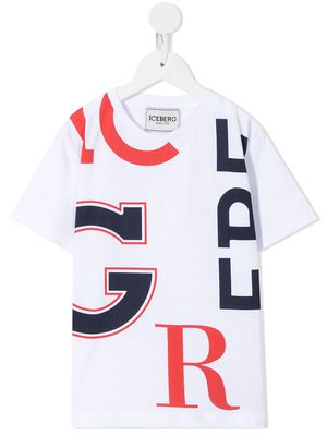 Iceberg Kids logo-print cotton T-shirt - White