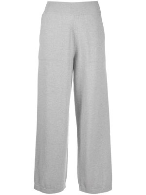 Barrie wide cashmere trousers - Grey
