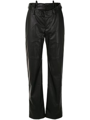 Delada raw-edge ripped trousers - Black