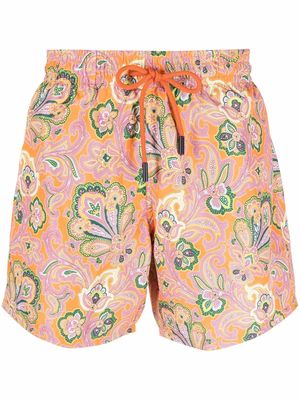ETRO paisley-print swim shorts - Orange
