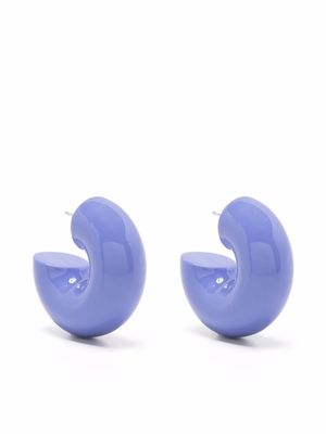 Uncommon Matters Beam chunky hoop earrings - Purple
