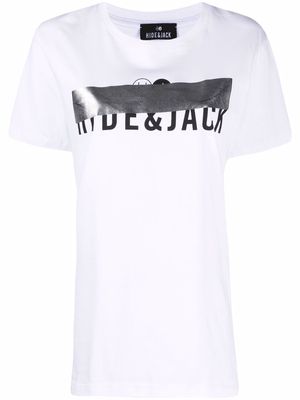 Hide&Jack logo-print cotton T-Shirt - White
