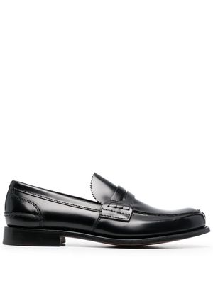 Church's leather penny loafers - Black