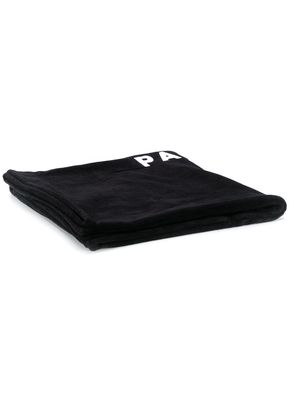 Balmain logo beach towel - Black