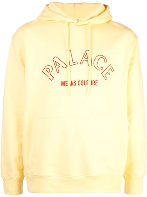 Palace logo print hoodie - Yellow