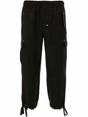 JW Anderson straight-leg cargo trousers - Black