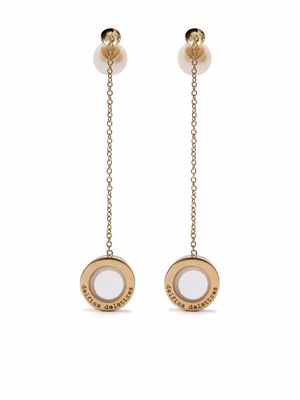 Delfina Delettrez 18kt yellow gold pearl Sonic earpod earrings