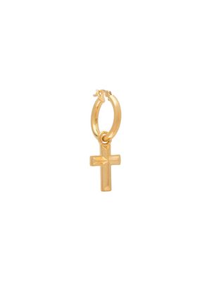 Northskull Cross hoop earring - Gold