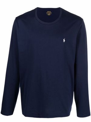 Polo Ralph Lauren embroidered-logo sweatshirt - Blue