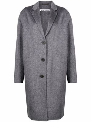 Acne Studios button-front single-breasted coat - Grey