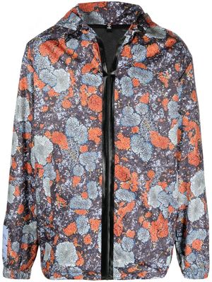 MCQ abstract floral print jacket - Orange