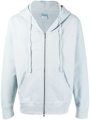 Suicoke cotton jersey zip up hoodie - Blue