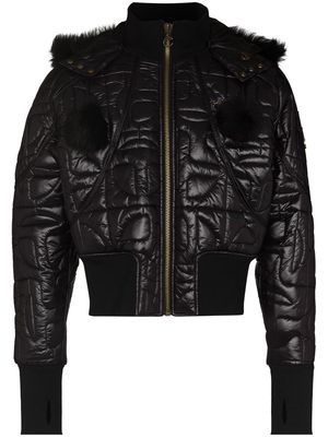 Moose Knuckles x Telfar shearling quilted jacket - Black
